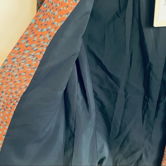 SEE U SOON Burgundy Abstract Polka Dot Open Cropped Blazer NWT - Picture 6 of 11